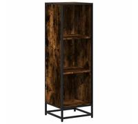 vidaXL Bibliothèque chêne fumé 33,5x33x107,5 cm Bois d'ingénierie, bibliothèque, séparateur de pièce, séparateur, Armoire de Rangement