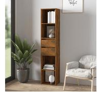 Vidaxl Bibliothèque Chêne Fumé 36x30x171 Cm Bois D'ingénierie Marron