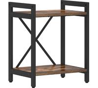 vidaXL Bibliothèque chêne fumé 40 x 30 x 48,5 cm Matériau dérivé du bois
