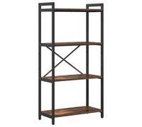 Vidaxl Bibliothèque Chêne Fumé 60 X 30 X 118 Cm Panneau De Particules