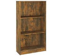 vidaXL Bibliothèque Armoire à livres Bois d'ingénierie Chêne fumé 60x24x109 cm
