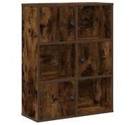 vidaXL Bibliothèque chêne fumé – Étagère à livres en bois d'ingénierie 60×24×76,5 cm
