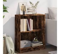 Vidaxl Bibliothèque Chêne Fumé 60x24x76 Cm Bois D'ingénierie Multicolore