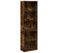 vidaXL Bibliothèque chêne fumé 60x30x189 cm - Bois d'ingénierie, étagère à livres