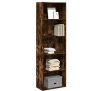 vidaXL Bibliothèque chêne fumé 60x30x189 cm - Bois d'ingénierie, étagère à livres