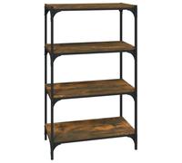 vidaXL Bibliothèque chêne fumé 60x33x100 cm Bois composite et acier