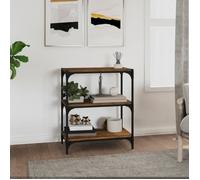 vidaXL Bibliothèque Chêne fumé 60x33x70,5cm Bois d'ingénierie et acier 819324