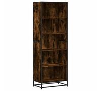 vidaXL Bibliothèque chêne fumé – Bois d'ingénierie – 60×35×170,5 cm