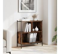 Vidaxl Bibliothèque Chêne Fumé 72x28x77,5 Cm Bois D'ingénierie Multicolore