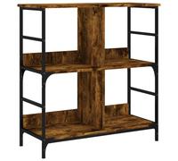 vidaXL Bibliothèque chêne fumé 78,5x33x82 cm Bois composite