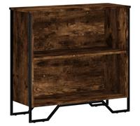 vidaXL Bibliothèque chêne fumé 80x31x74,5 cm – Bois d'ingénierie, étagère de rangement