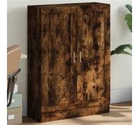vidaXL Bibliothèque chêne fumé 82,5x30,5x115 cm bois d'ingénierie833786 Marron G