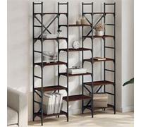 Vidaxl Bibliothèque Chêne Marron 127,5x28,5x172,5 Cm Bois D'ingénierie Multicolore
