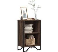 vidaXL Bibliothèque imitation chêne 50x31x74,5 cm Matériau dérivé du bois Marron