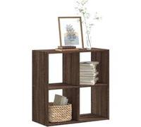 vidaXL Bibliothèque chêne marron 68,5x32x68,5 cm bois d'ingénierie852831 Marron G