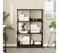 Vidaxl Bibliothèque Chêne Marron 78,5x33x117,5 Cm Bois D'ingénierie Multicolore