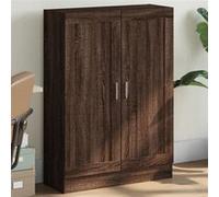 vidaXL Bibliothèque chêne marron 82,5x30,5x115 cm bois d'ingénierie833788 Marron G