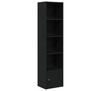vidaXL Bibliothèque noire imitation chêne 31x24x127 cm Bois d'ingénierie
