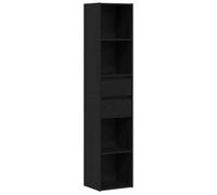 vidaXL Bibliothèque Chêne Noir 36 x 30 x 171 cm Bois d'ingénierie, Étagère Moderne élégante, Placard spacieux, unité Autonome, organise avec Style pour Salon ou Bureau à Domicile