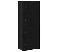 vidaXL Bibliothèque en bois d'ingénierie chêne noir 40x24x102 cm