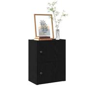 vidaXL Bibliothèque chêne noir 40x24x52 cm Bois d'ingénierie