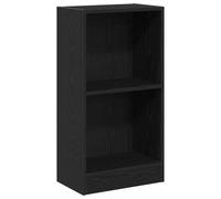 vidaXL Bibliothèque en bois d'ingénierie Chêne noir 40 x 24 x 76 cm