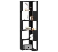 vidaXL Bibliothèque d'angle Chêne noir 5 étagères 50x50x179 cm Meuble contemporain