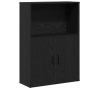 vidaXL Bibliothèque chêne Noir 60x24x85 cm Bois d'ingénierie