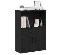 vidaXL Bibliothèque chêne noir 60x24x85 cm bois d'ingénierie, étagère de rangement
