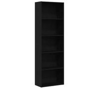 vidaXL Bibliothèque chêne noir 60x30x189 cm – Bois d'ingénierie, étagère à livres