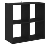 vidaXL Bibliothèque Chêne noir 68,5 x 32 x 68,5 cm Bois d'ingénierie, Étagère moderne, rectangulaire en bois reconstitué, étagères ouvertes, rangement spacieux, style minimaliste, bibliothèque, bureau