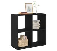 vidaXL Bibliothèque Chêne Noir 68.5 x 32 x 68.5 cm | Un look moderne qui illumine n'importe quelle pièce, 3 grandes étagères pour tout vos livres,