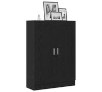 vidaXL Meuble de bibliothèque Chêne noir 82,5 x 30,5 x 115 cm – Étagère moderne polyvalente