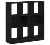 vidaXL Bibliothèque chêne Noir 97,5x29,5x100 cm Bois d'ingénierie, bibliothèque, Armoire de Rangement, Support de Rangement, étagère à Livres