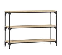 vidaXL Bibliothèque Chêne Sonoma 100x33x70,5cm Bois d'ingénierie acier