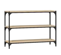 vidaXL Bibliothèque Chêne Sonoma 100x33x70,5cm Bois d'ingénierie Acier