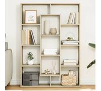 Bibliothèque chêne sonoma 102x29x143 cm bois d ingénierie