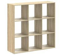 vidaXL Bibliothèque chêne Sonoma 102x32x102 cm Bois d'ingénierie, étagère, étagère à Livres, Support de Livre, Armoire de Rangement