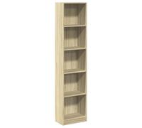 vidaXL Bibliothèque chêne Sonoma 40x24x176 cm en bois d'ingénierie - armoire de rangement
