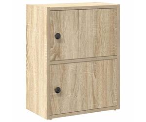vidaXL Bibliothèque chêne Sonoma 40x24x52 cm Bois d'ingénierie, étagère à Livres, Support de Rangement, Support à Livres, Armoire de Rangement