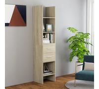 Vidaxl Bibliothèque Chêne Sonoma 40x35x180 Cm Bois D’Ingénierie Marron