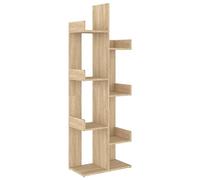 vidaXL Bibliothèque armoire à livres moderne avec rangement Chêne Sonoma en bois d'ingénierie