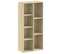 vidaXL Bibliothèque chêne Sonoma 50×25×105 cm Bois d'ingénierie Marron