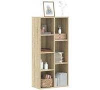 vidaXL Bibliothèque chêne Sonoma 50×25×105 cm Bois d'ingénierie Marron