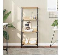 vidaXL Bibliothèque Chêne Sonoma 50x33x117,5 cm bois d'ingénierie 3 compartiments Multicolore