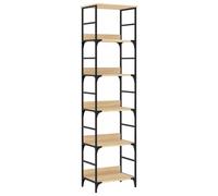 Vidaxl Bibliothèque Chêne Sonoma 50x33x188,5 Cm Bois D'ingénierie Multicolore