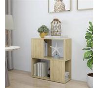 vidaXL Bibliothèque Chêne Sonoma 60x24x63 cm Aggloméré