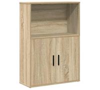 vidaXL Bibliothèque chêne sonoma 60x24x85 cm bois d'ingénierie, étagère à livres, support de rangement, support à livres 860411