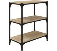 vidaXL Bibliothèque Chêne Sonoma 60x33x70,5 cm Bois composite et acier