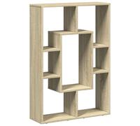 vidaXL Bibliothèque chêne Sonoma 63x20x90 cm en bois d'ingénierie Marron
